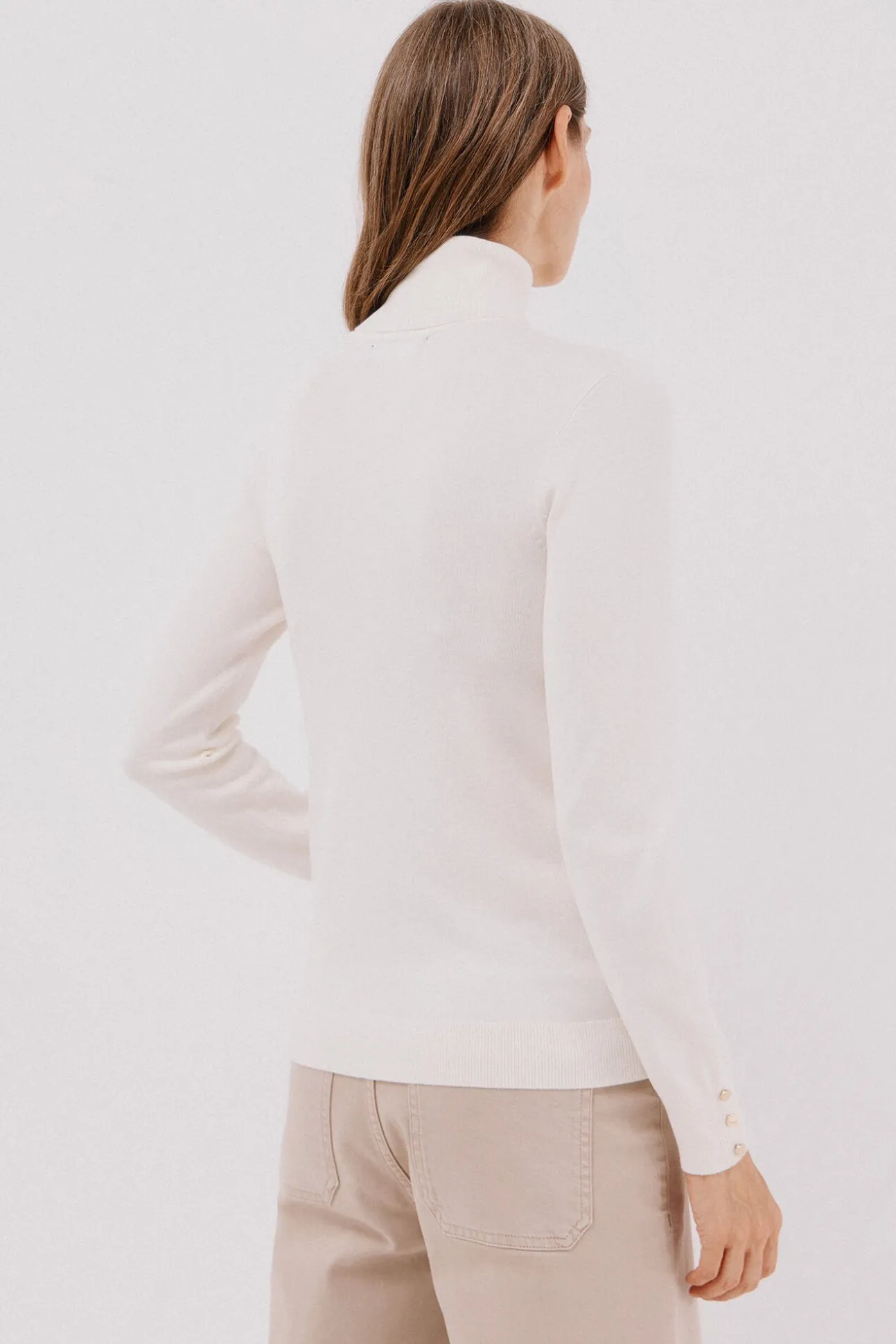 Camisola com gola alta