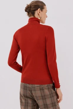 Camisola com gola alta
