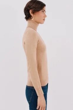 Camisola com gola alta