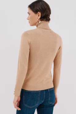 Camisola com gola alta