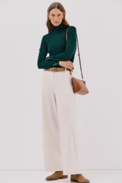 Camisola com gola alta