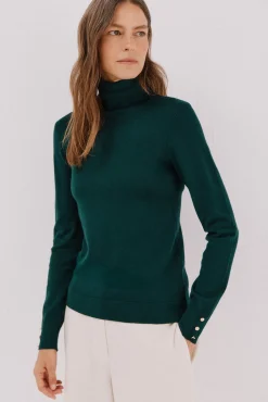 Camisola com gola alta