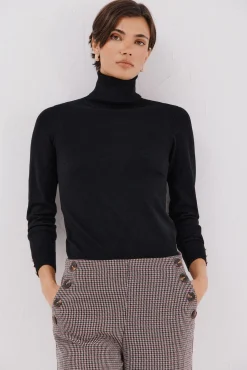Camisola com gola alta