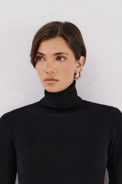 Camisola com gola alta