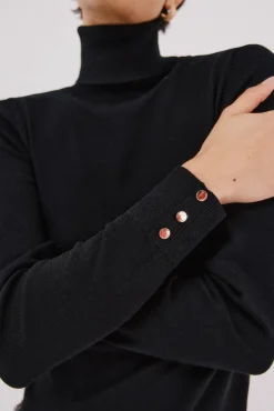 Camisola com gola alta