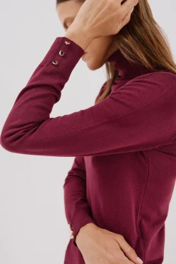 Camisola com gola alta