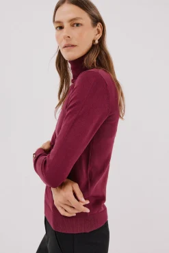 Camisola com gola alta