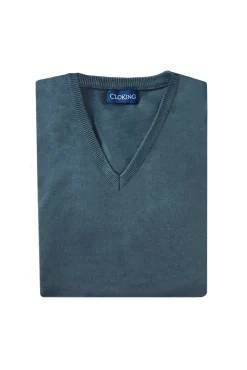 Camisola com gola em bico