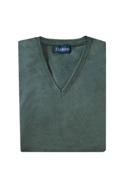 Camisola com gola em bico