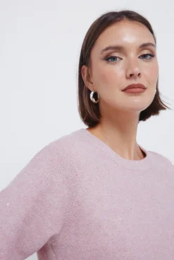 Camisola com lantejoulas