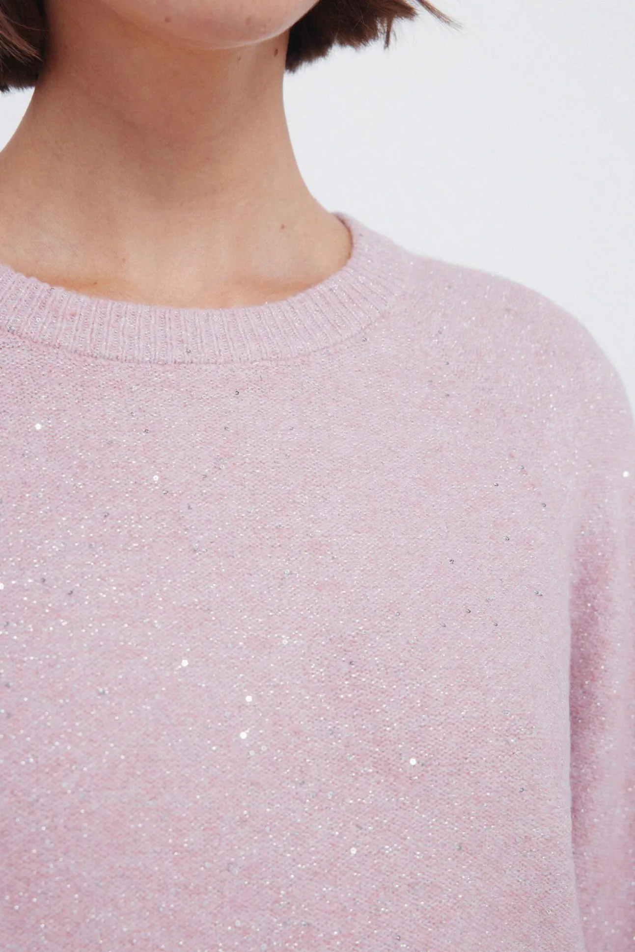 Camisola com lantejoulas