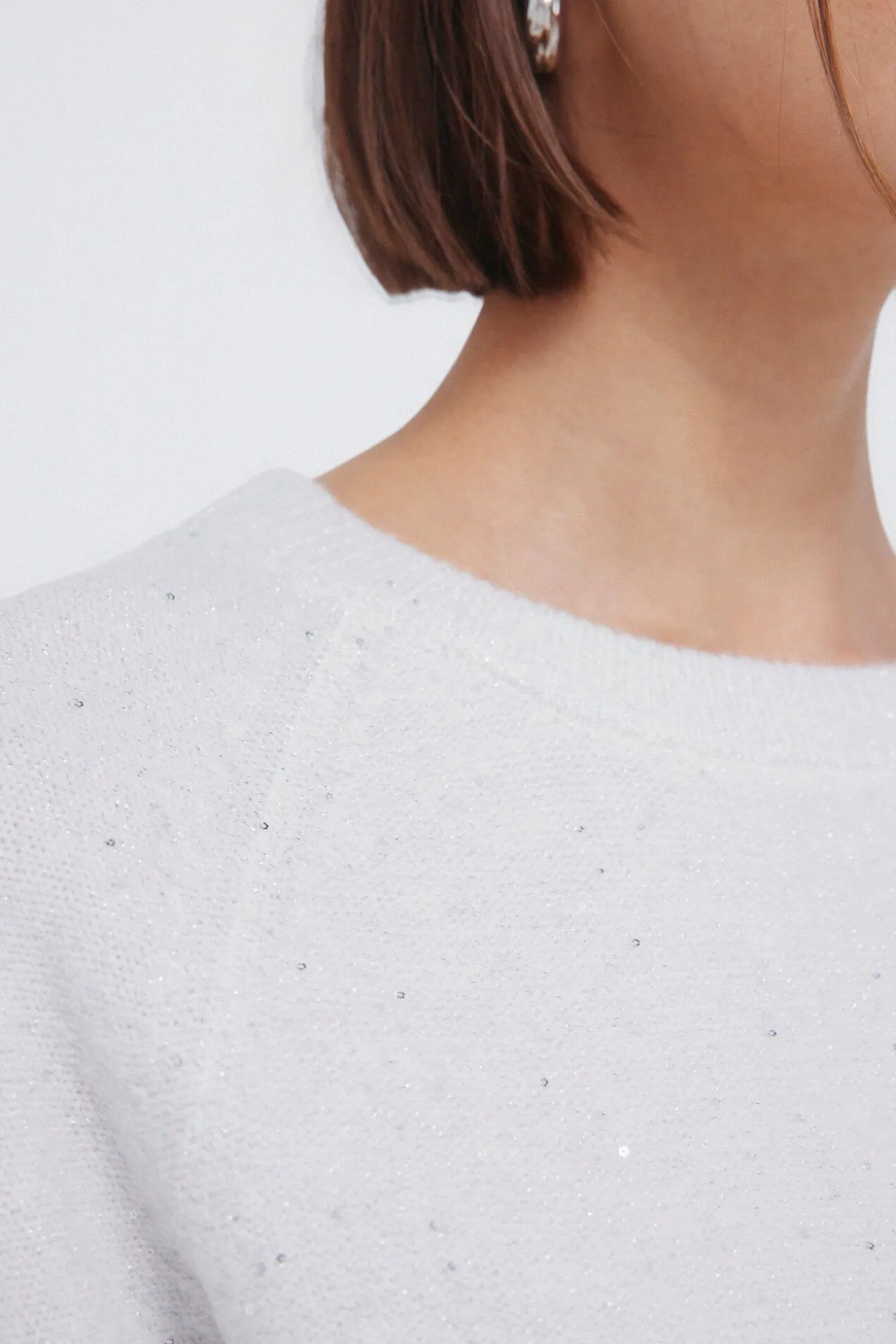 Camisola com lantejoulas