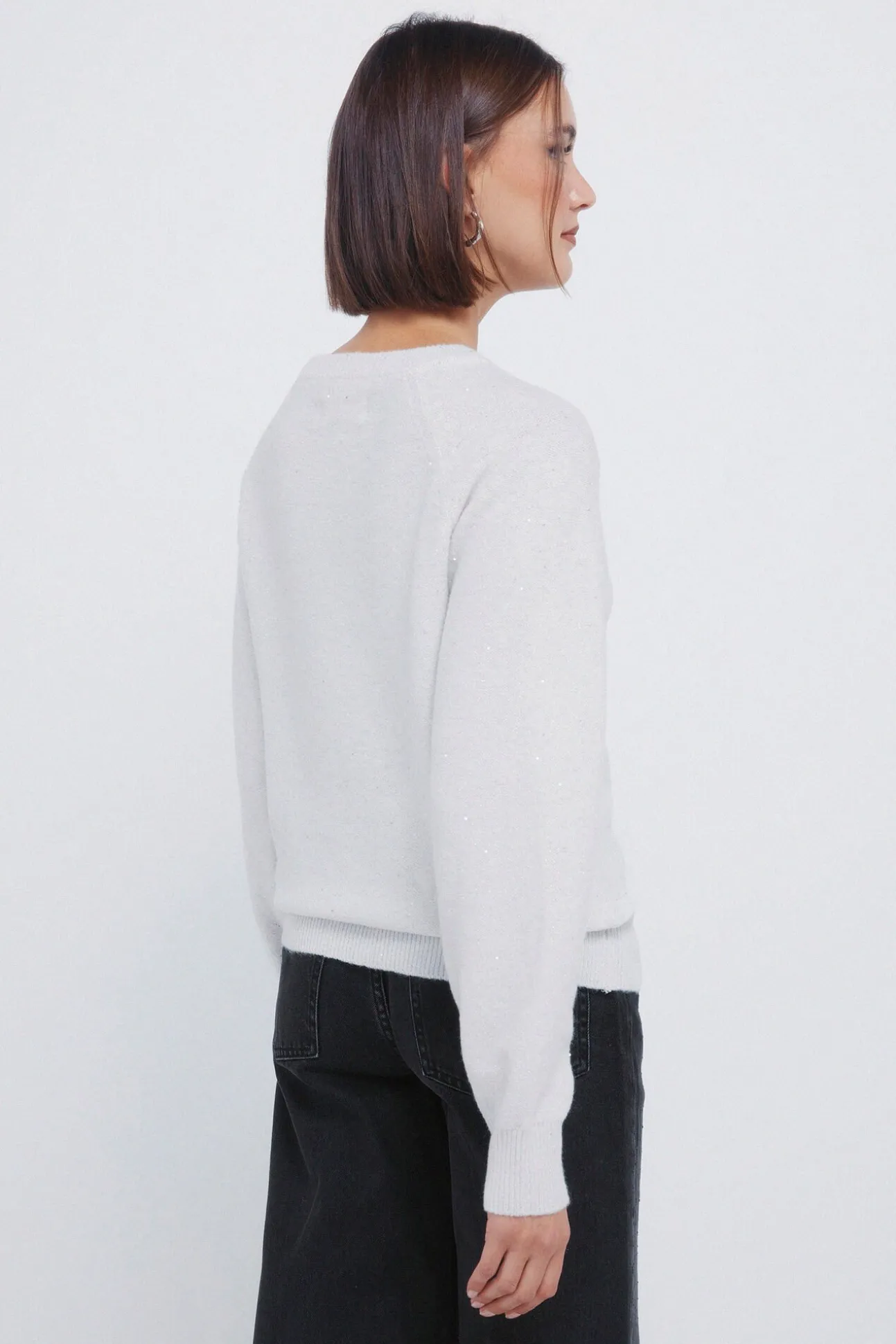 Camisola com lantejoulas
