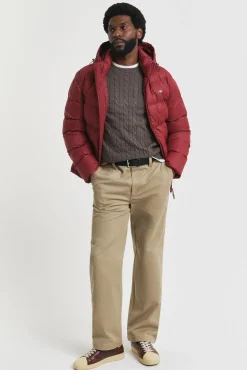 Camisola de algodão com gola redonda