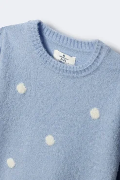 Camisola de bolinhas para menina