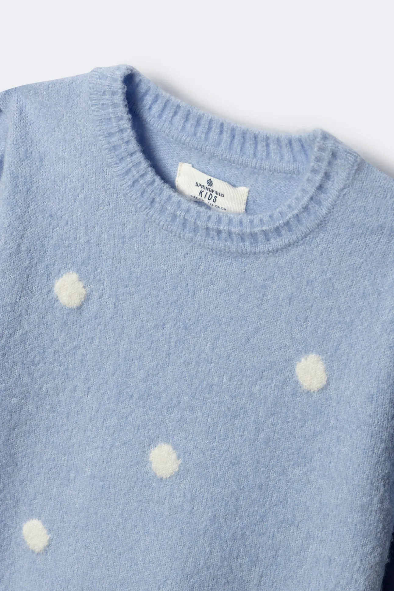 Camisola de bolinhas para menina