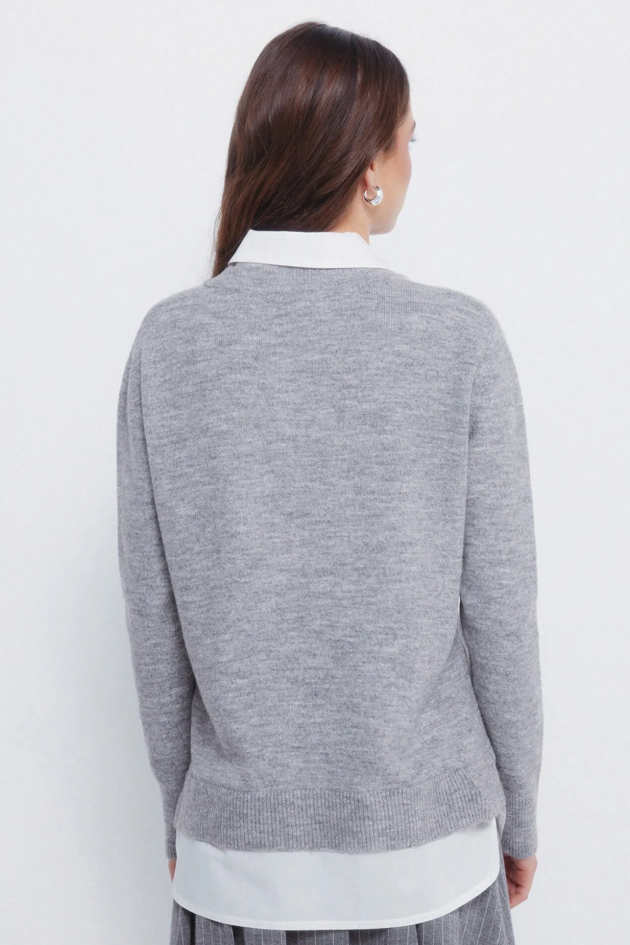 Camisola de camisa combinada