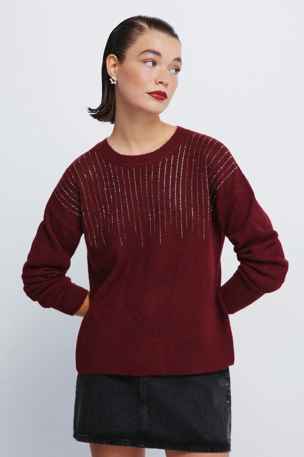 Camisola de cristal fantasia