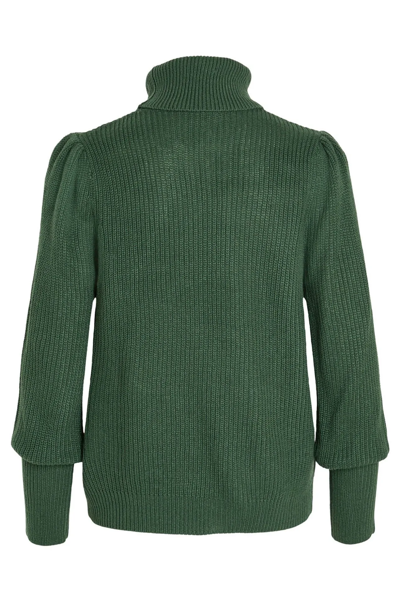 Camisola de gola alta canelado