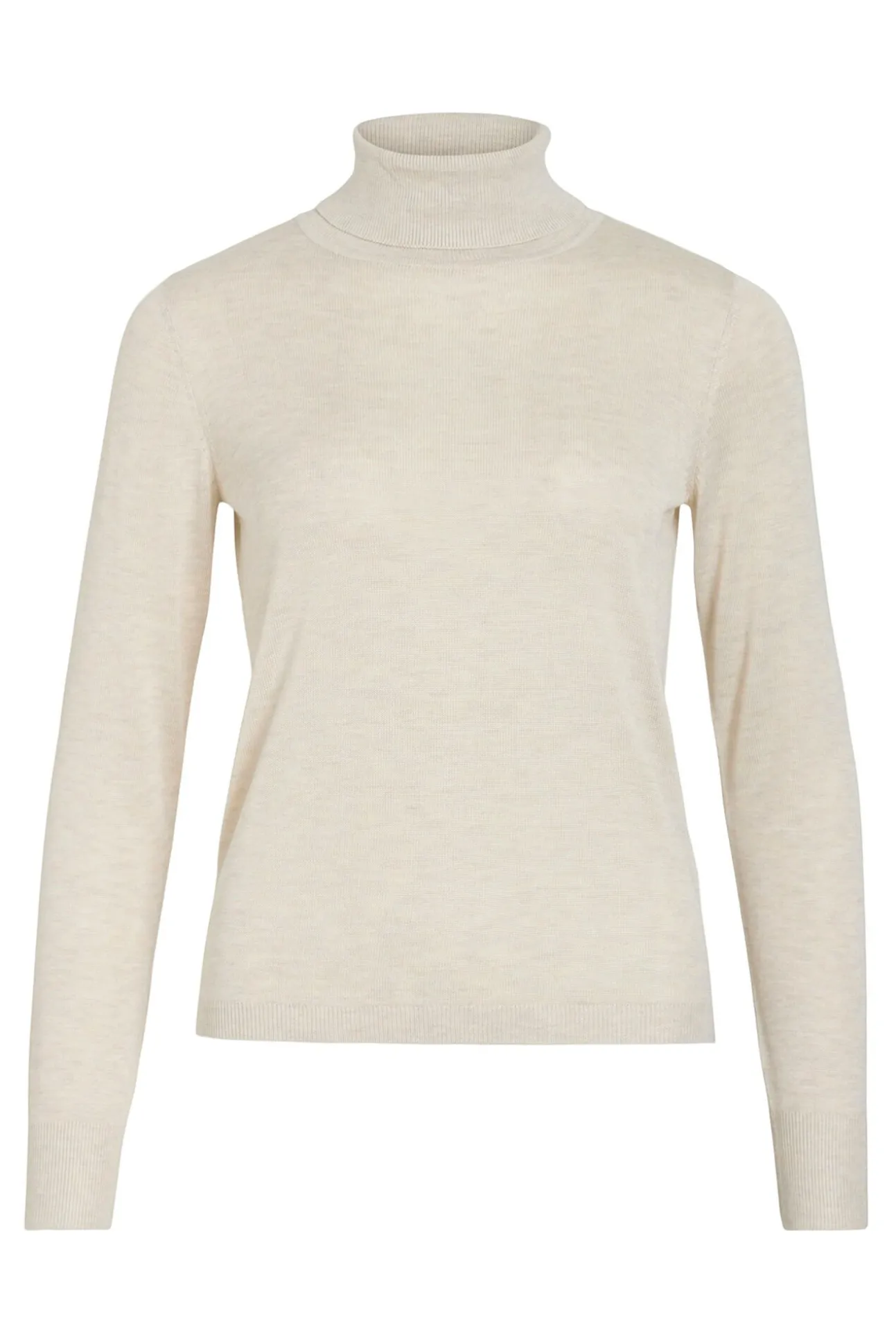 Camisola de gola alta com viscose