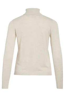 Camisola de gola alta com viscose