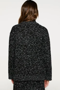Camisola de gola de algodão orgânico