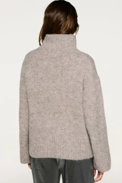 Camisola de gola de alpaca