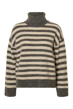 Camisola de gola de lã e alpaca