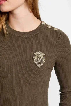 Camisola de gola redonda
