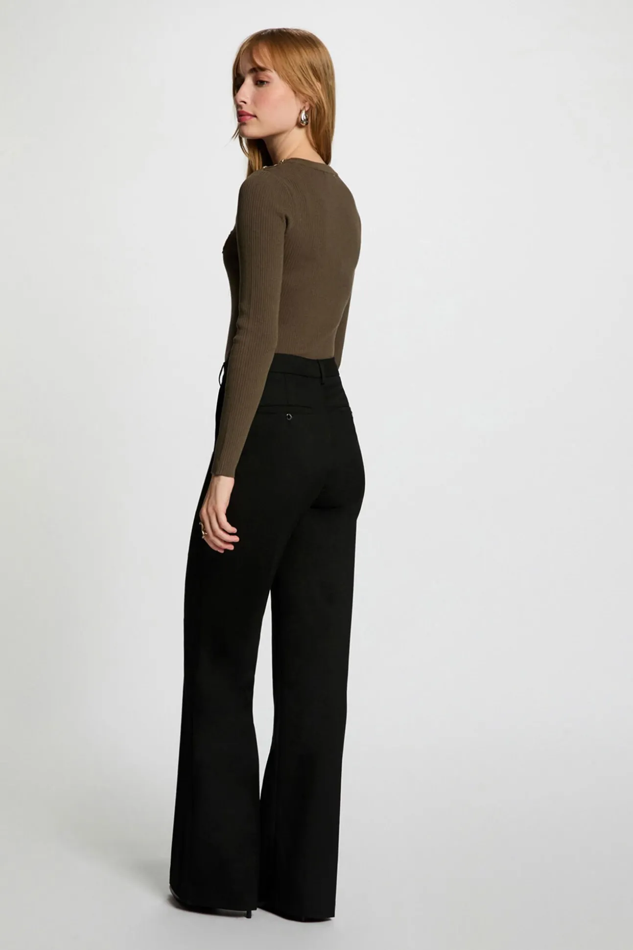 Camisola de gola redonda