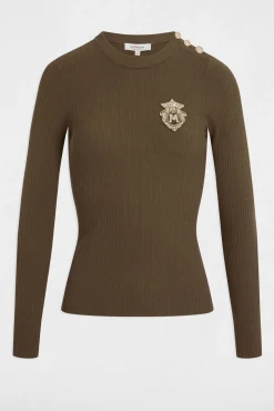 Camisola de gola redonda