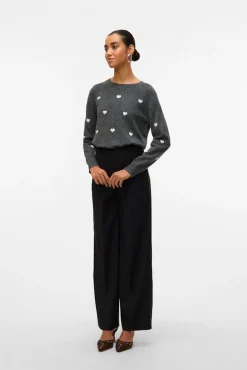 Camisola de gola redonda
