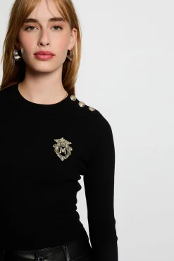 Camisola de gola redonda