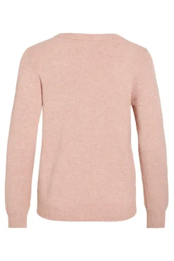 Camisola de gola redonda de viscose