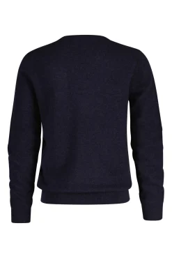 Camisola de lã com gola em V