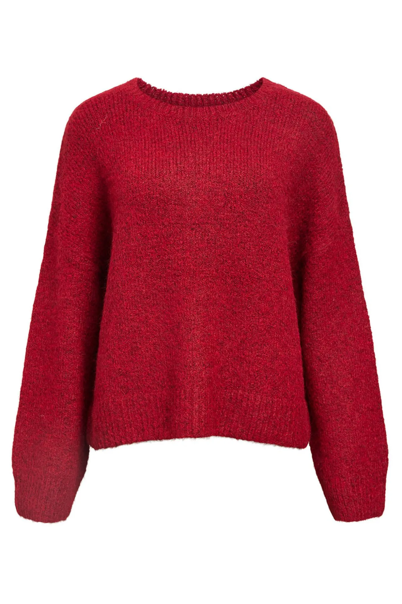 Camisola de lã com gola redonda