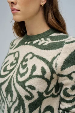Camisola de lã com jacquard