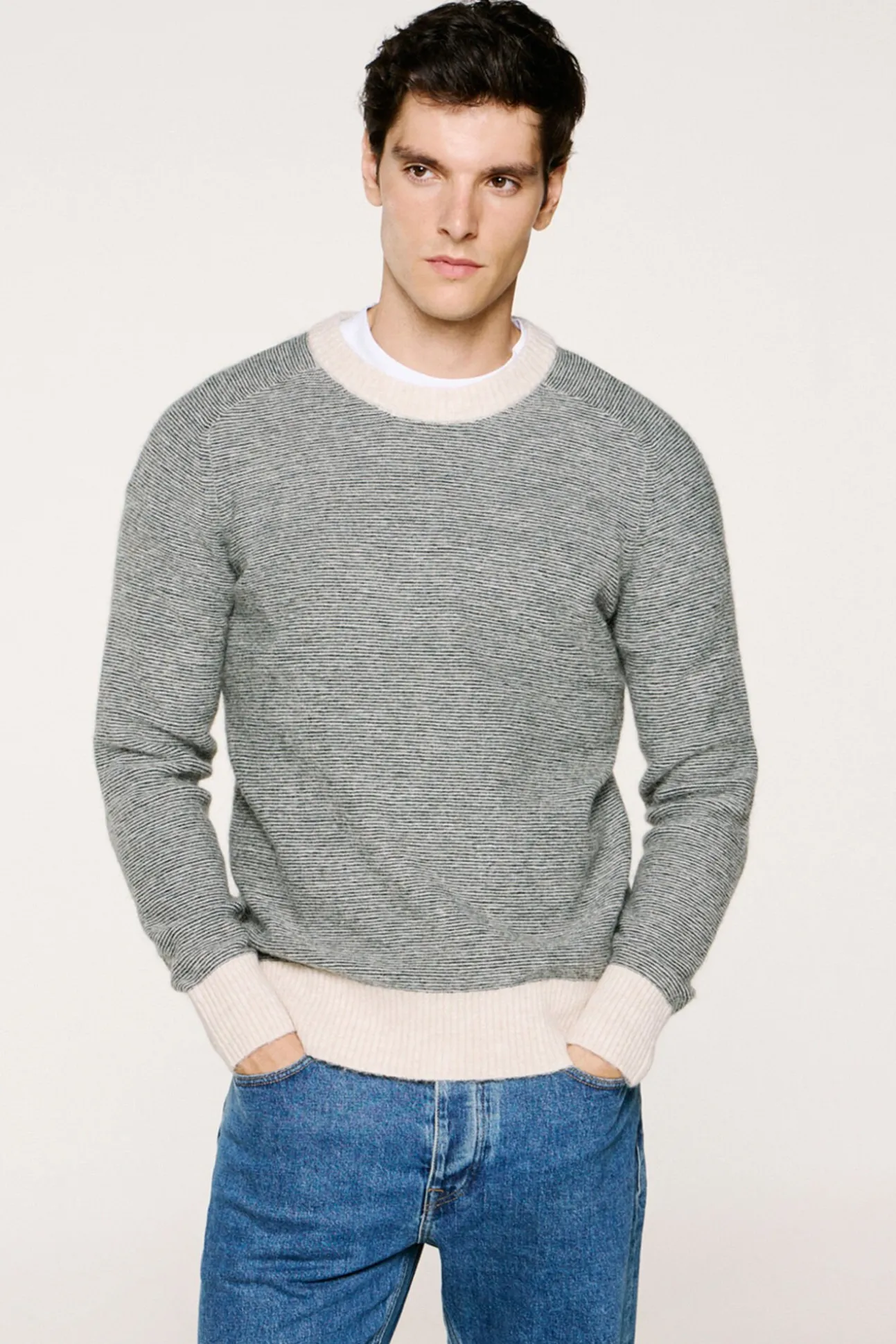 Camisola de lã e alpaca