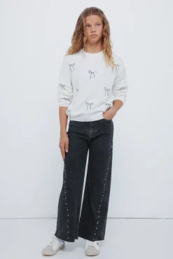 Camisola de laço para menina