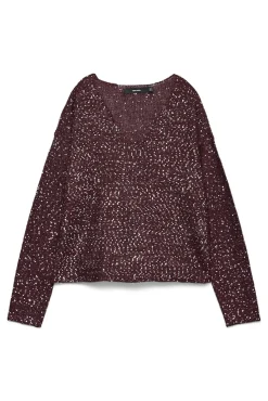 Camisola de lurex e lantejoulas