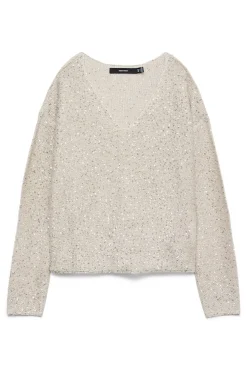 Camisola de lurex e lantejoulas