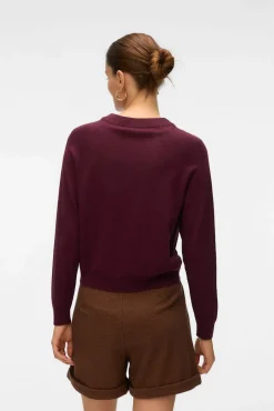 Camisola de malha com botões dourados