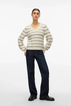 Camisola de malha com detalhes em lurex
