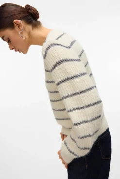 Camisola de malha com detalhes em lurex