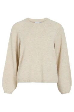 Camisola de malha com detalhe de punho