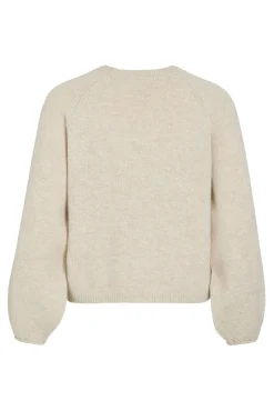 Camisola de malha com detalhe de punho