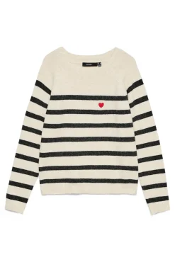 Camisola de malha com detalhe bordado