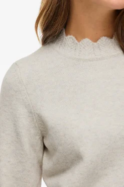 Camisola de malha com gola Perkins