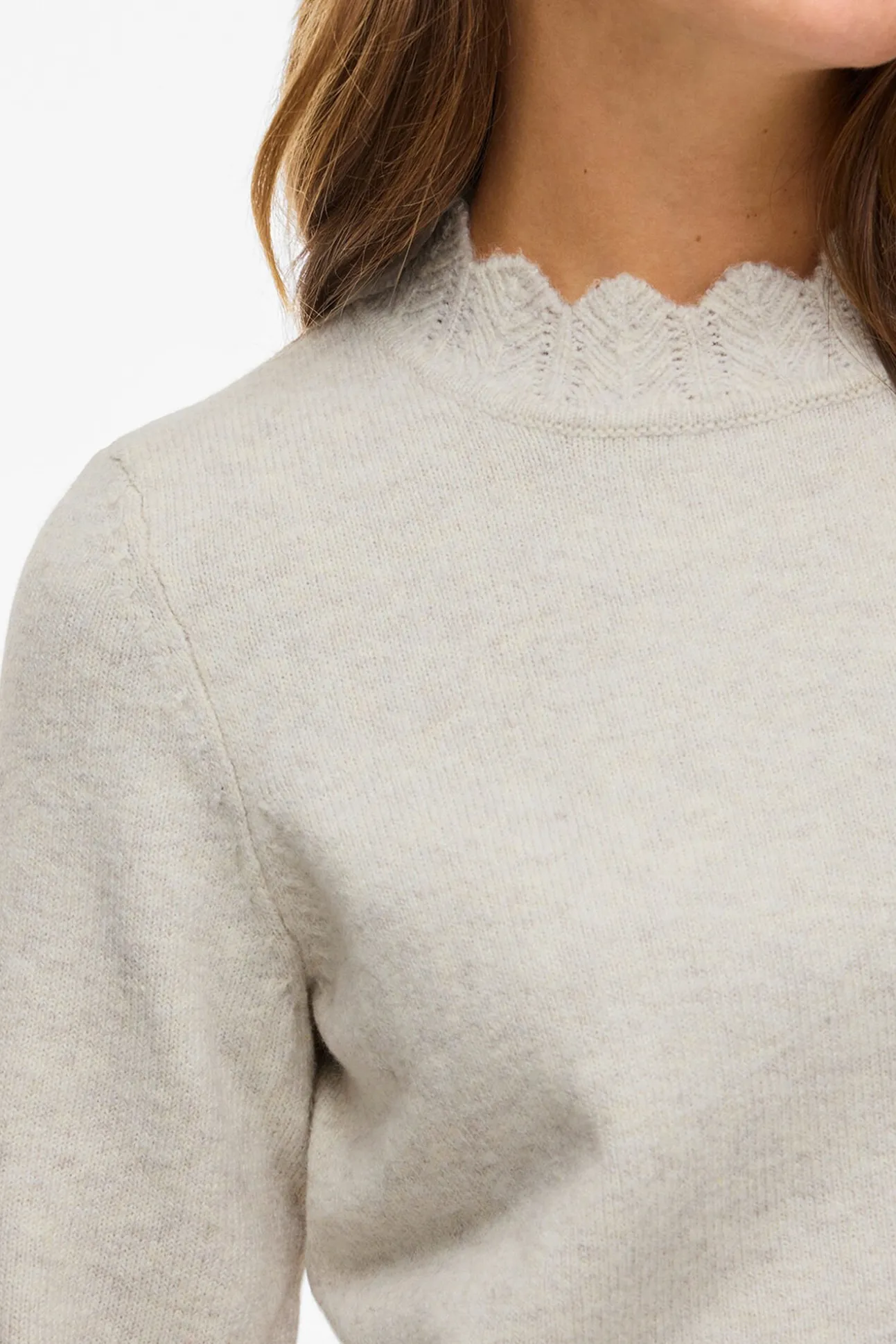 Camisola de malha com gola Perkins