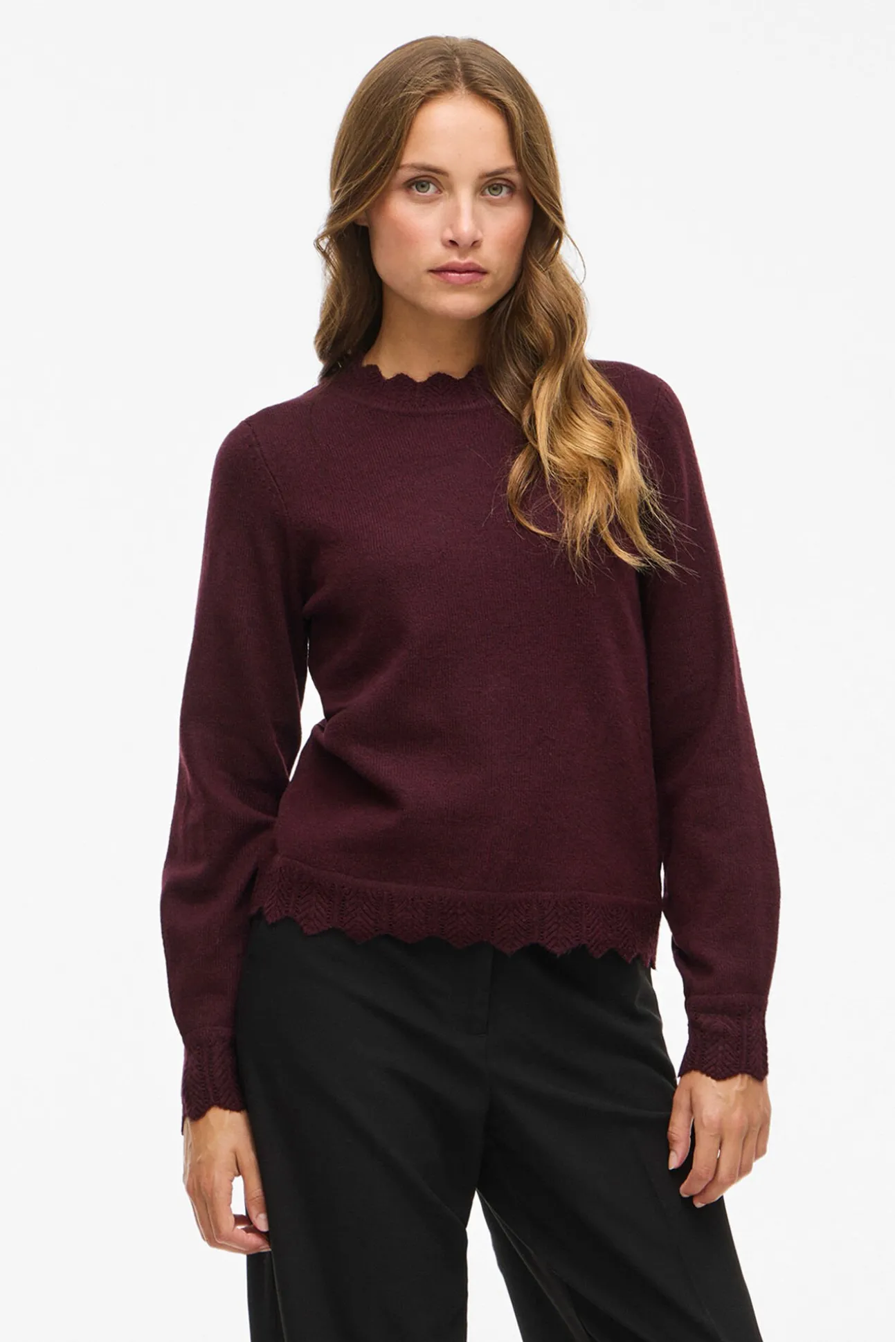Camisola de malha com gola Perkins